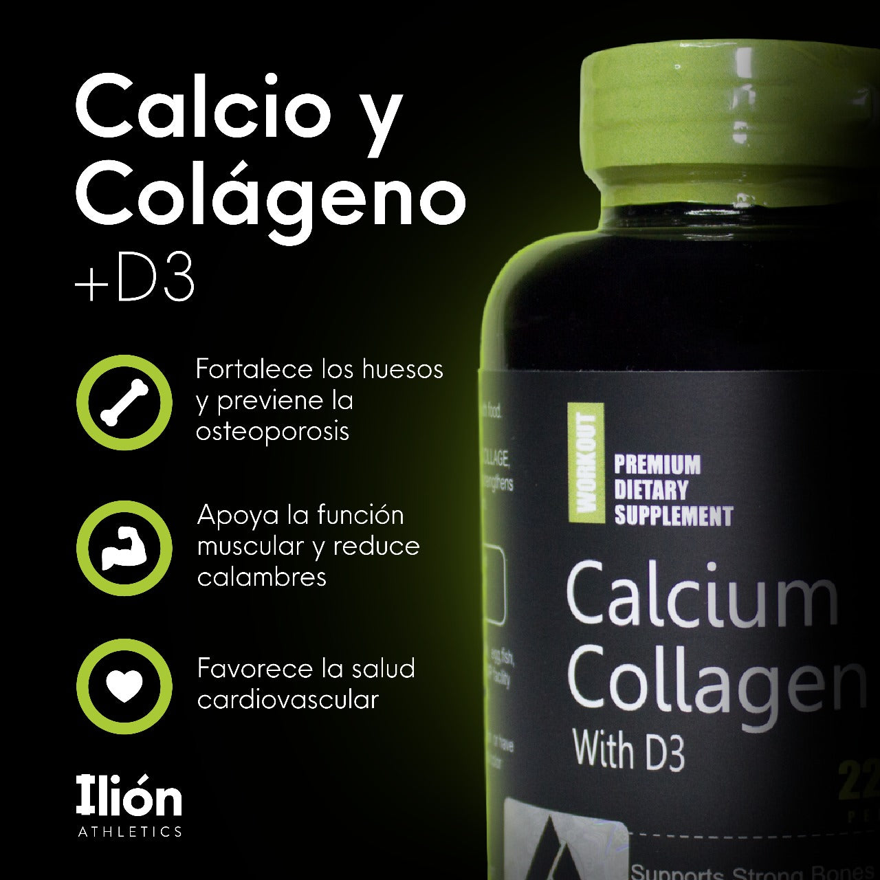 Calcio Colageno Y Vitamina D3 Workout